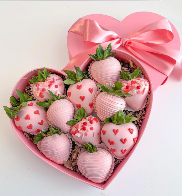 Mother's Day - Pink heart berry boxes available for preorder