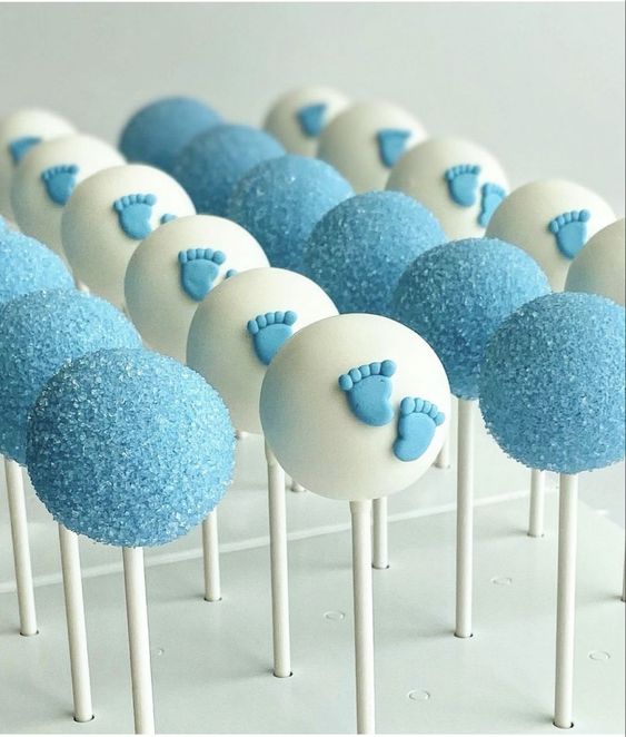 Gender reveal cake pops