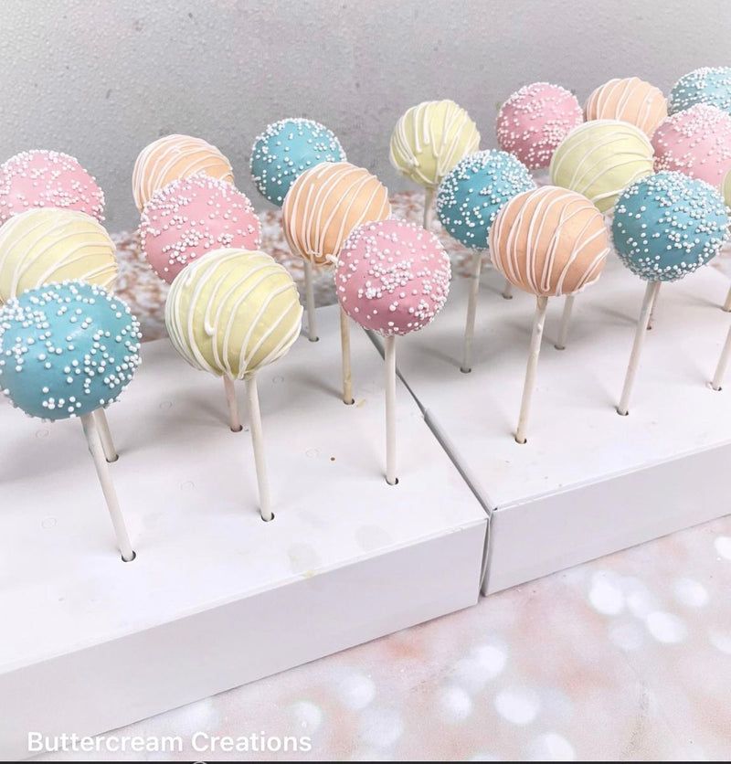 Gender reveal cake pops