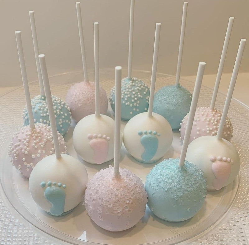 Gender reveal cake pops