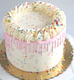 Vanilla confetti cake