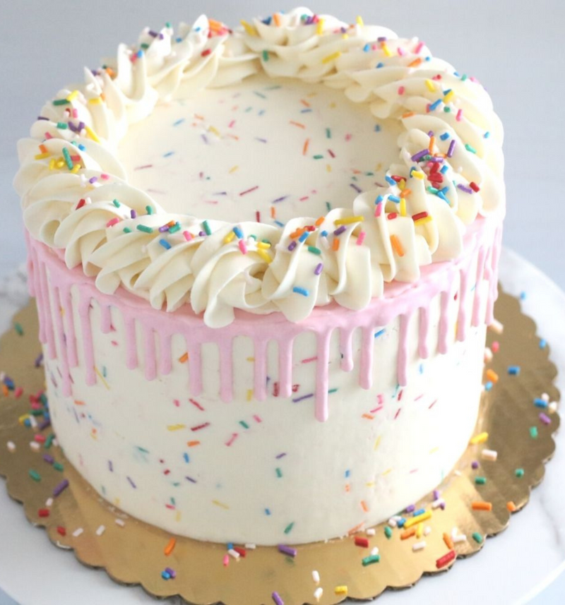 Vanilla confetti cake