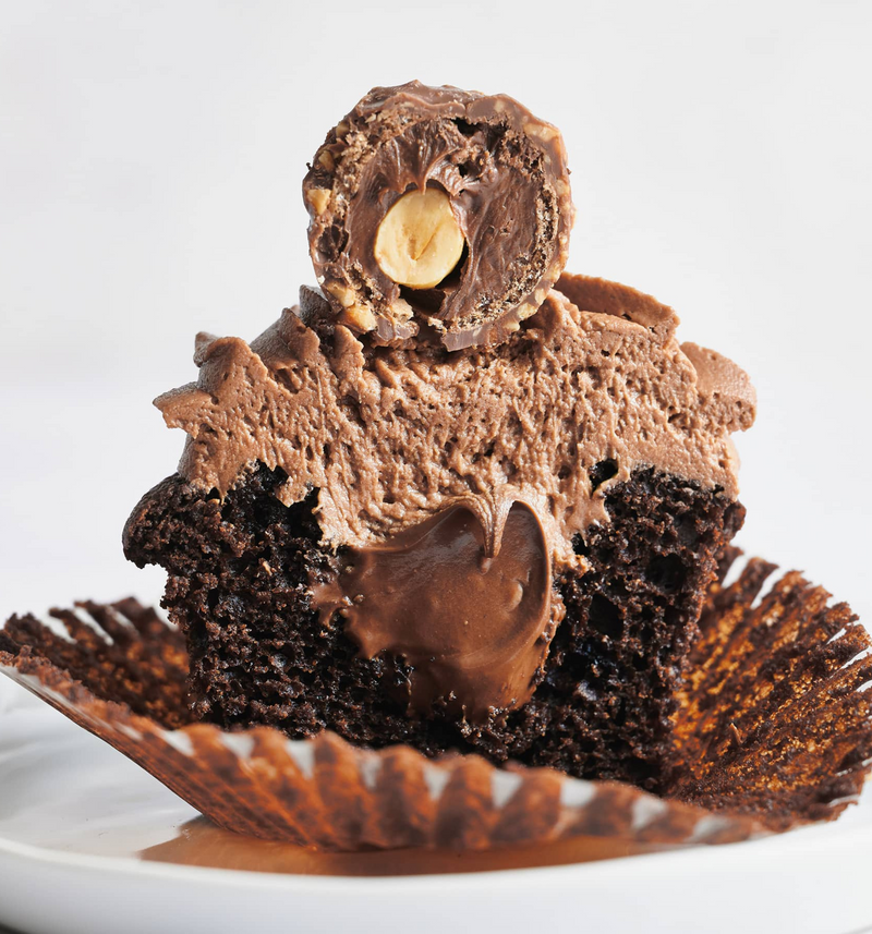 Ferrero rocker cupcake