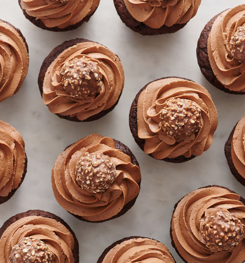 Ferrero rocker cupcake