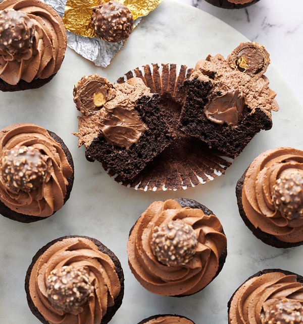 Ferrero rocker cupcake