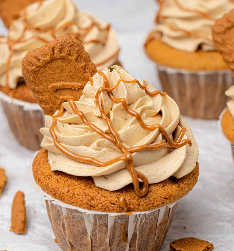 Chocolate biscoff cupcake