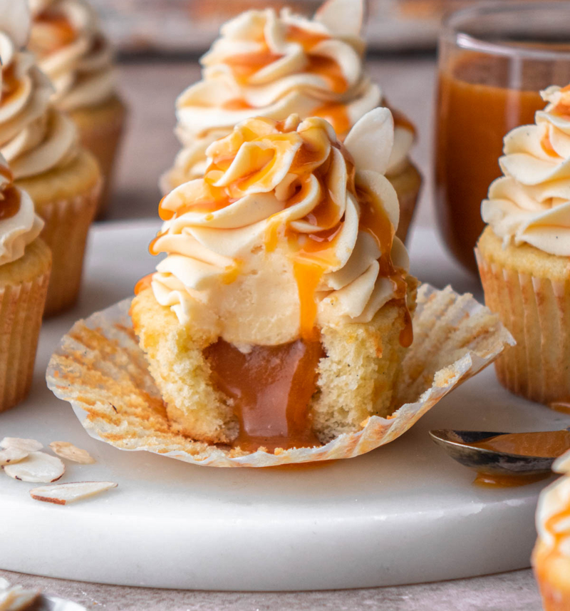 Salted caramel cupcake